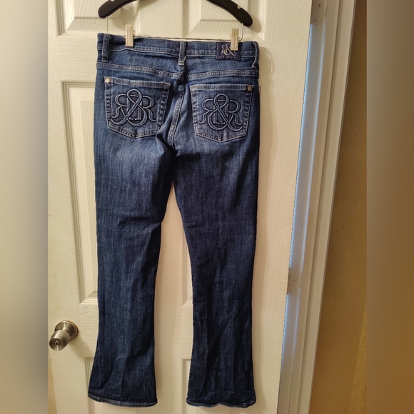 Rock & Republic Dark Wash Boot Cut Jeans Size 10 - Picture 5 of 8
